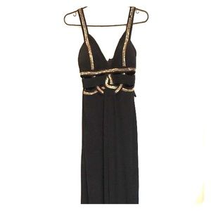 Formal black and gold guess gown